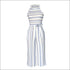 Classic Stripes Print Casual Sleeveless