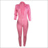 Classic Stripes Print Long-sleeve V Neck Sexy Tight Jumpsuits