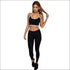 Contrast Crop Top Design Sportswear Set