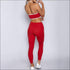 Contrast Crop Top Design Sportswear Set