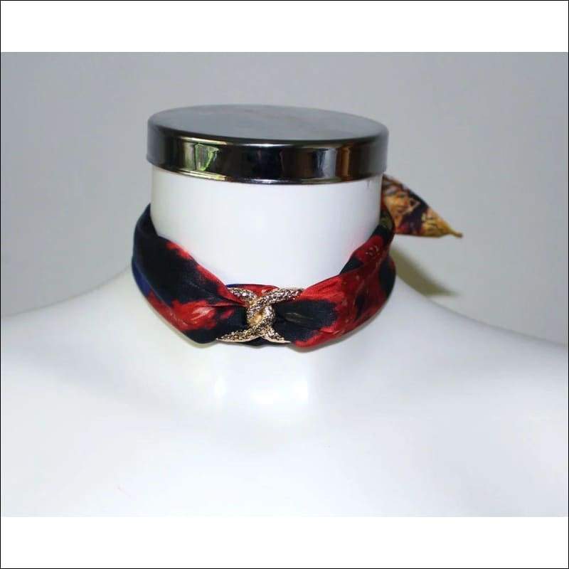 Coral Choker Necklace - Gold - Chokers - Necklaces