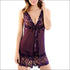 Deep V Women Sexy Lace Sleepwear Dress
