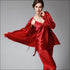 Elegant Autumn And Winter Silk Pajamas