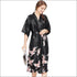 Elegant Floral Printed Night-robe