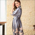 Elegant Floral Printed Night-robe