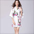 Elegant Night-robe Fabric Floral Printed