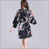 Elegant Night-robe Fabric Floral Printed