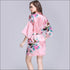 Elegant Night-robe Fabric Floral Printed