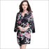 Elegant Night-robe Fabric Floral Printed