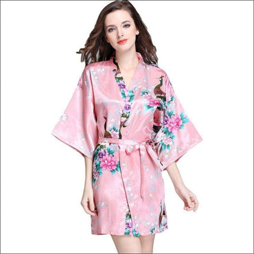 Elegant Night-robe Fabric Floral Printed