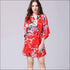 Elegant Night-robe Fabric Floral Printed