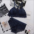 Embroidery Lace Wireless Bra Set