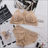 Embroidery Lace Wireless Bra Set