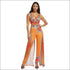 Ethnic Print Sleeveless V Neck Casual Jumpsuits