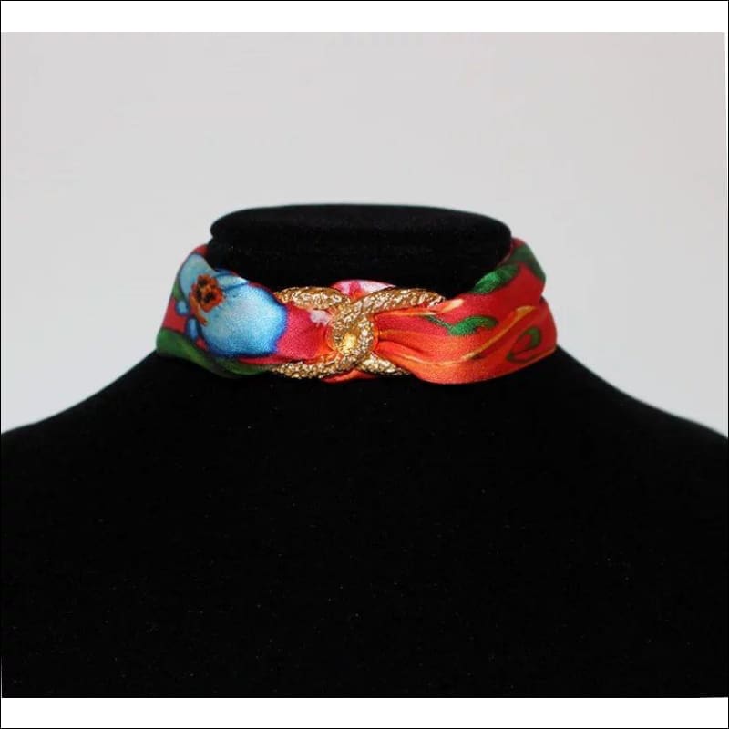 Exotic Garden Choker Necklace - Gold - Chokers - Necklaces