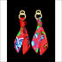 Exotic Garden silk tie earring