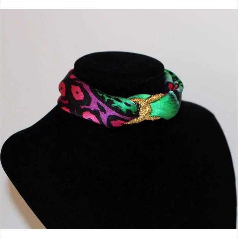 Exotic Leopard Choker Necklace - Gold - Chokers - Necklaces