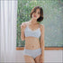 Fabric Cotton Contrast Lace Design Soft Cup Bra Summer Set