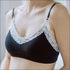 Fabric Cotton Contrast Lace Design Soft Cup Bra Summer Set