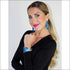 Feline silk tie earring & bracelet set