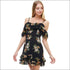 Floral Off Shoulder Ruffle Detail Dress