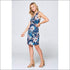 Floral Print Dress with Front Knot
