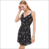 Floral Print Surplice Dress