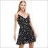 Floral Print Surplice Dress