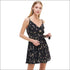 Floral Print Surplice Dress