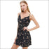 Floral Print Surplice Dress