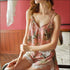 Floral Print V-neck Camisole And Shorts Sleepwear Set