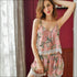 Floral Print V-neck Camisole And Shorts Sleepwear Set