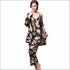 Floral Printed 3pcs/set Autumn Winter Pajamas