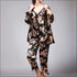 Floral Printed 3pcs/set Autumn Winter Pajamas