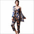 Floral Printed 3pcs/set Autumn Winter Pajamas
