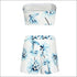 Floral Printed Tube Top Loose Shorts Set
