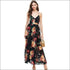 Floral Spaghetti Strap Maxi Dress