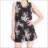 Flower Pattern Printed V-neck Camisole+Shorts Chiffon Suit