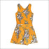 Flower Pattern Printed V-neck Camisole+Shorts Chiffon Suit