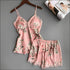 Flower Print Pajamas Set