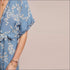 Flower Print V Neck Frilled Short-sleeve Vacation Jumpsuits