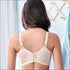 Functional Push-up Solid Color Security Mesh Design Bra