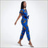 Graphic Print Sleeveless Jumpsuits