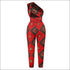 Graphic Print Sleeveless Jumpsuits