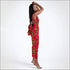 Graphic Print Sleeveless Jumpsuits