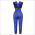Graphic Print Sleeveless Jumpsuits