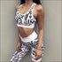 Graphic Print Sport Crop Camis And Tight Pants Set