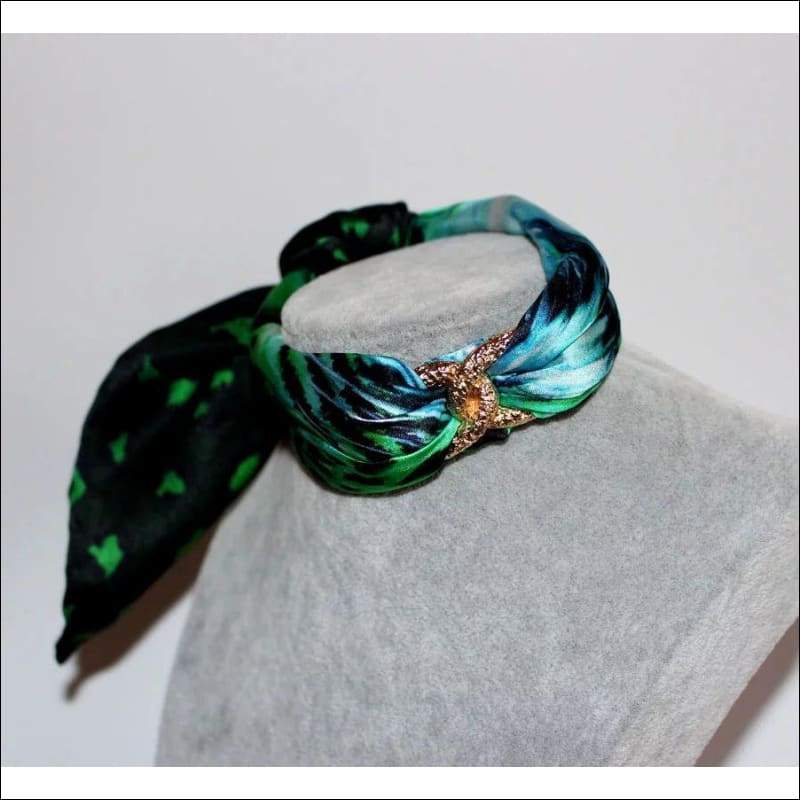 Green Tiger Choker Necklace - Gold - Chokers - Necklaces