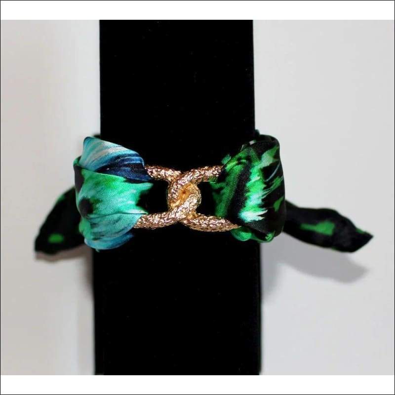 Green Tiger Join Infinity silk bracelet - Gold - Bracelets