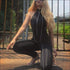 Halter Pattern Sleeveless Backless Tight Jumpsuits